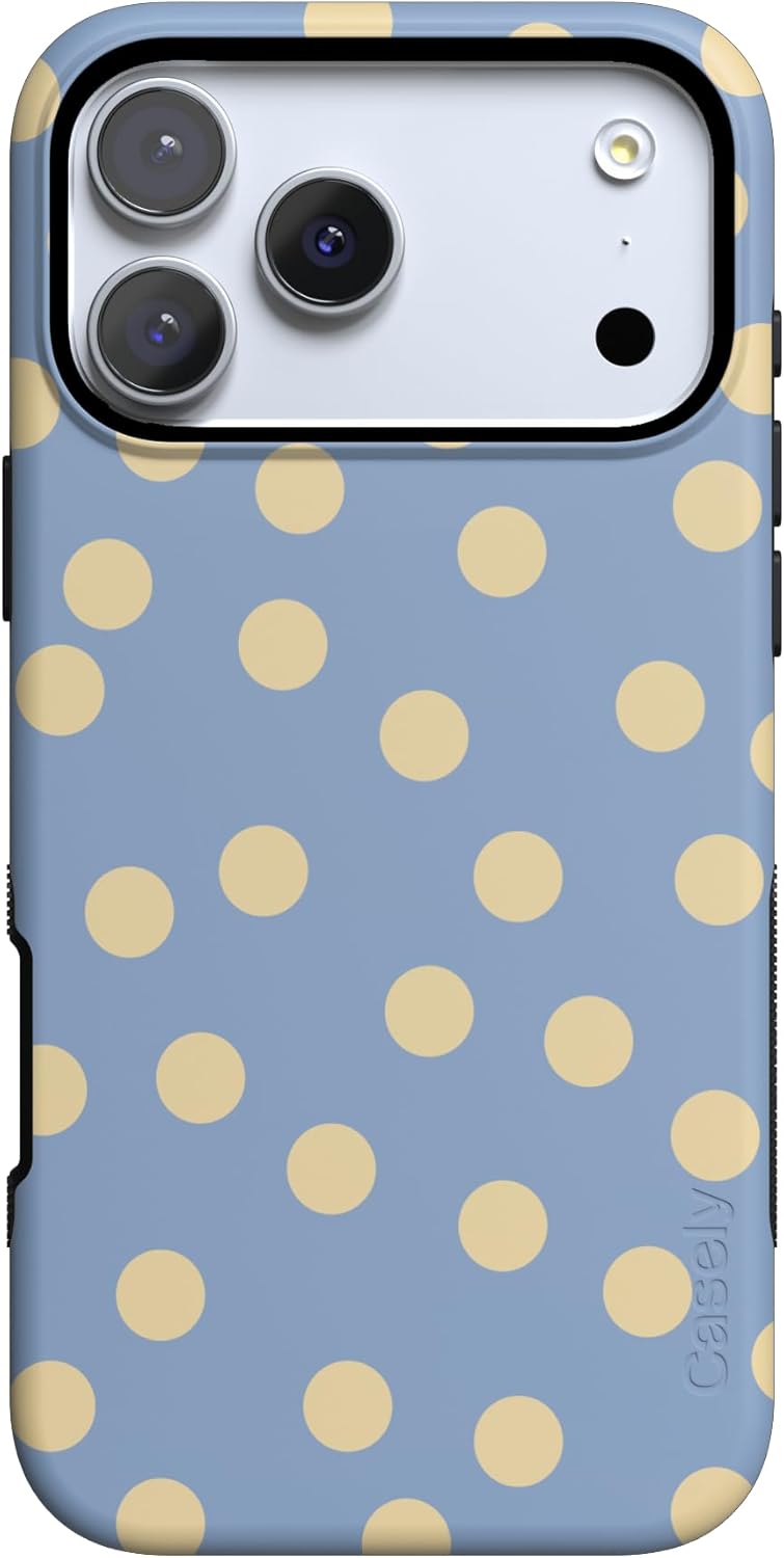 61PPrFNtvL._AC_SL1500_ Casely iPhone 17 Pro Max Case | in the Spotlight | Pastel Polka Dot | Bold Protective Design | Compatible with MagSafe