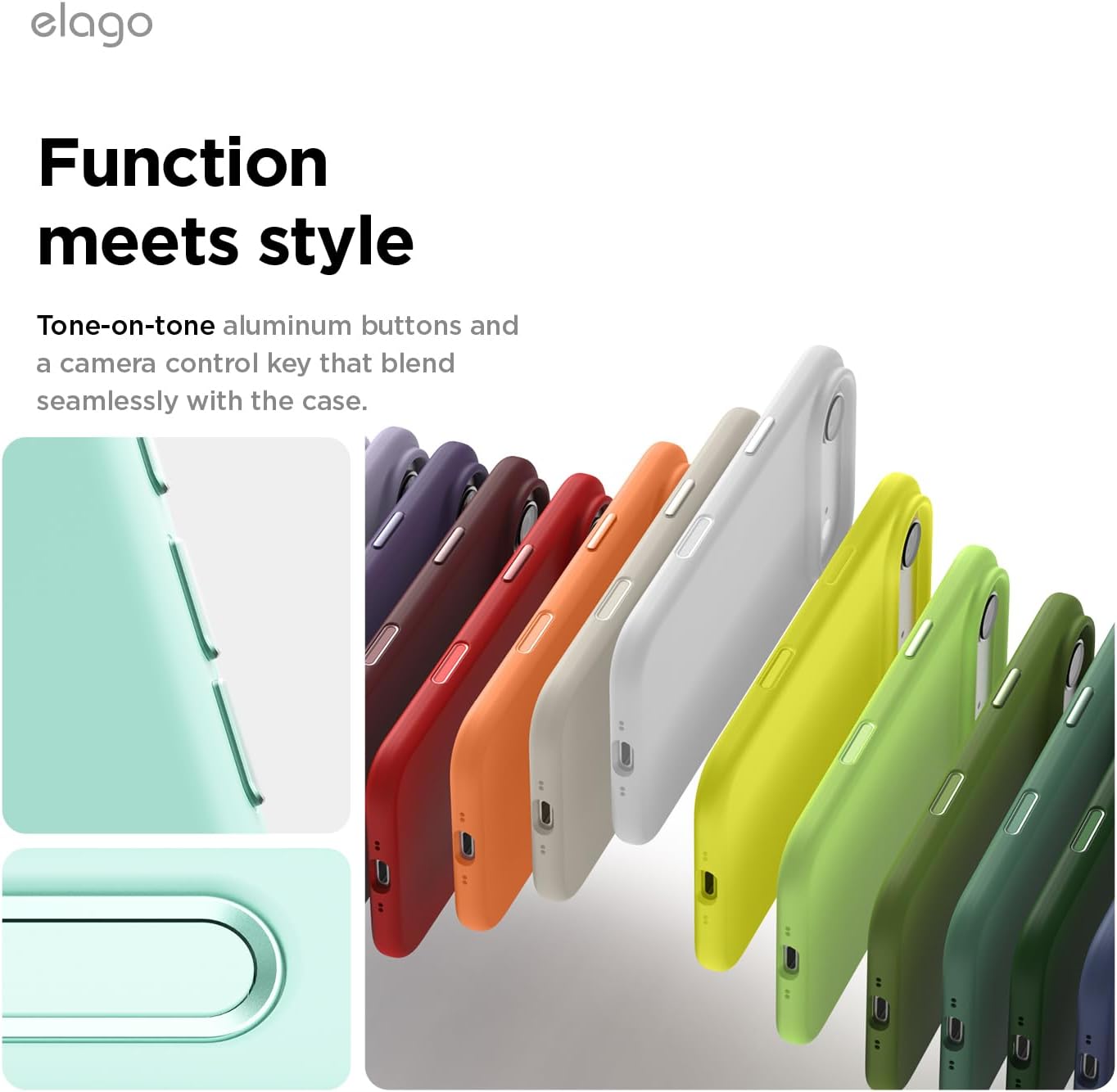 61QLfw4u06L._AC_SL1500_ elago for iPhone Air Case, Premium Magnetic Silicone Case, Compatible with MagSafe, Liquid Silicone Material, Protective Cover, Shockproof, Slim Phone, 6.5 inch (Aqua Sky)