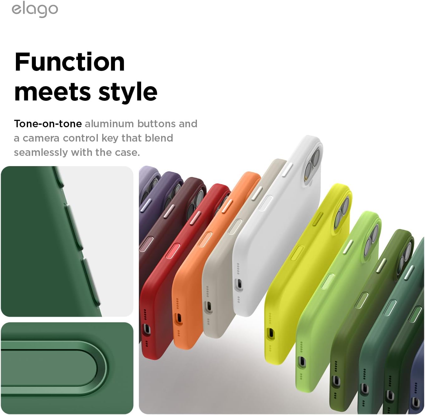 61QSZlT66L._AC_SL1500_ elago for iPhone 17 Case, Premium Magnetic Silicone Case, Compatible with MagSafe, Liquid Silicone Material, Protective Cover, Shockproof, Slim Phone, 6.3 inch (Alpine Green)