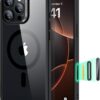 61QnGMYPUsL._AC_SL1500_ ESR for iPhone 16 Pro Case, Camera Control Cover, Compatible with MagSafe, Shockproof Military-Grade Protection, Magnetic Phone Case for iPhone 16 Pro, Classic Hybrid Case, Clear Black