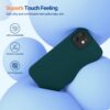 61RGzJoQP9L._AC_SL1500_ Miracase Compatible with iPhone 12 Case and iPhone 12 Pro Case, Liquid Silicone Gel Rubber Full Body Protection Shockproof Drop Protection Phone Case for iPhone 12/12 Pro 6.1 inch, Teal