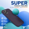 Miracase Magnetic for iPhone 12 Pro Max Case, [Soft Anti-Scratch Microfiber Lining], Compatible with MagSafe, Liquid Silicone Case Shockproof Drop Protection Phone Case for 12 ProMax,Dark Purple