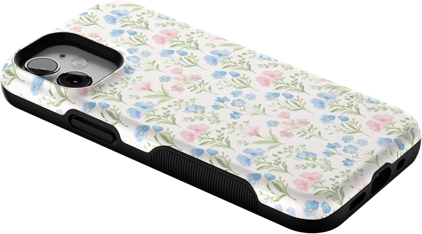 61RfGczT4IL._AC_SL1500_ Casely iPhone 12 Mini Case | Pastel Garden | Sunday Best | Bold Protective Design | Compatible with MagSafe