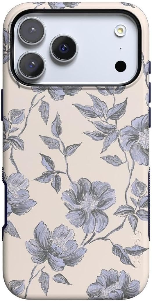 61RfcqDFJTL._AC_SL1080_ Casely iPhone 17 Pro Max Case | Ink & Iris | Vintage Floral | Bold Protective Design | Compatible with MagSafe