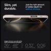 Spigen Liquid Air Designed for iPhone 16 Pro Case [NOT Compatible with MagSafe], [Military-Grade Protection] - Natural Titanium