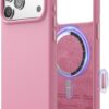61SDwnevUNL._AC_SL1500_ elago for iPhone 17 Pro Max Case, Premium Magnetic Silicone Case, Compatible with MagSafe, Liquid Silicone Material, Protective Cover, Shockproof, Slim Phone, 6.9 inch (Hot Pink)