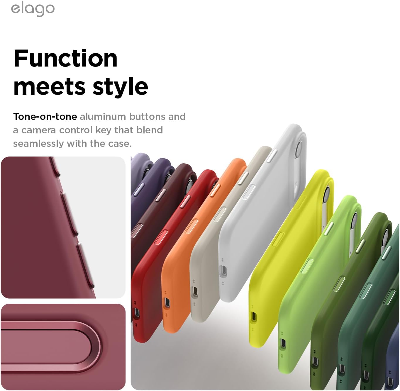 61SI-OPkPaL._AC_SL1500_ elago for iPhone Air Case, Premium Magnetic Silicone Case, Compatible with MagSafe, Liquid Silicone Material, Protective Cover, Shockproof, Slim Phone, 6.5 inch (Burgundy)