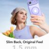 ESR for iPhone Air Case, Camera Control Cover, Compatible with MagSafe, Shockproof Military-Grade Protection, Magnetic Phone Case for iPhone Air, Classic Hybrid Case, Frosted Purple