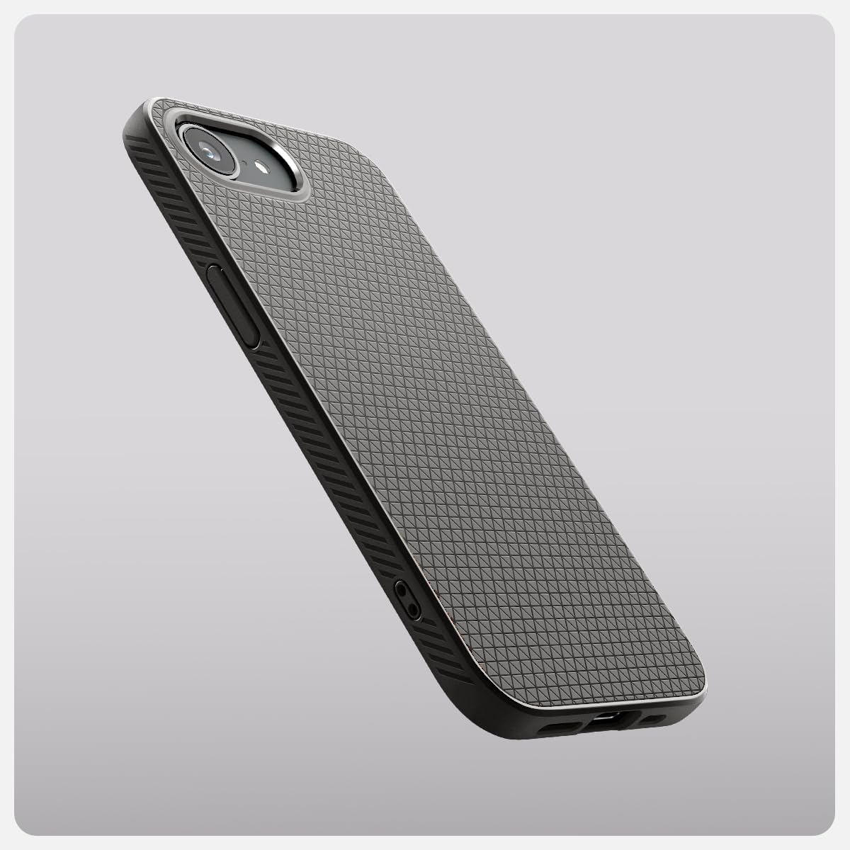Spigen for iPhone 17e / 16e Case, Liquid Air [Military-Grade Protection] - Marble Gray | Military-Grade Protection