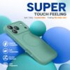 61TdFVIk0NL._AC_SL1500_ Miracase Magnetic for iPhone 17 Pro Case, Compatible with MagSafe, Integrated Silicone Camera Control Cover, 3.0mm Thicken Shockproof Drop Protection Phone Case for 17 Pro,Midnight Green