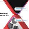 elago for iPhone 17 Pro Case, Premium Magnetic Silicone Case, Compatible with MagSafe, Liquid Silicone Material, Protective Cover, Shockproof, Slim Phone, 6.3 inch (Red)