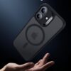 61UHR2WztEL._AC_SL1500_ ESR for iPhone 17 Case, Camera Control Cover, Compatible with MagSafe, Shockproof Military-Grade Protection, Magnetic Phone Case for iPhone 17, Classic Hybrid Case, Frosted Black