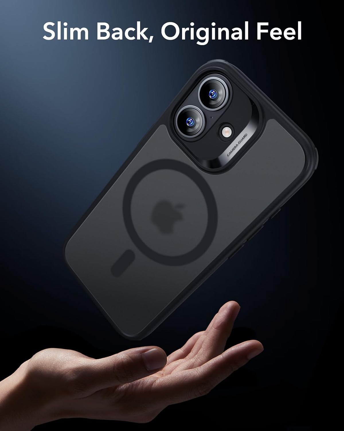 61UHR2WztEL._AC_SL1500_ ESR for iPhone 17 Case, Camera Control Cover, Compatible with MagSafe, Shockproof Military-Grade Protection, Magnetic Phone Case for iPhone 17, Classic Hybrid Case, Frosted Black