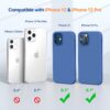 61UsauFjQpL._AC_SL1500_ Miracase Compatible with iPhone 12 Case and iPhone 12 Pro Case, Liquid Silicone Gel Rubber Full Body Protection Shockproof Drop Protection Phone Case for iPhone 12/12 Pro 6.1 inch, Sky Blue