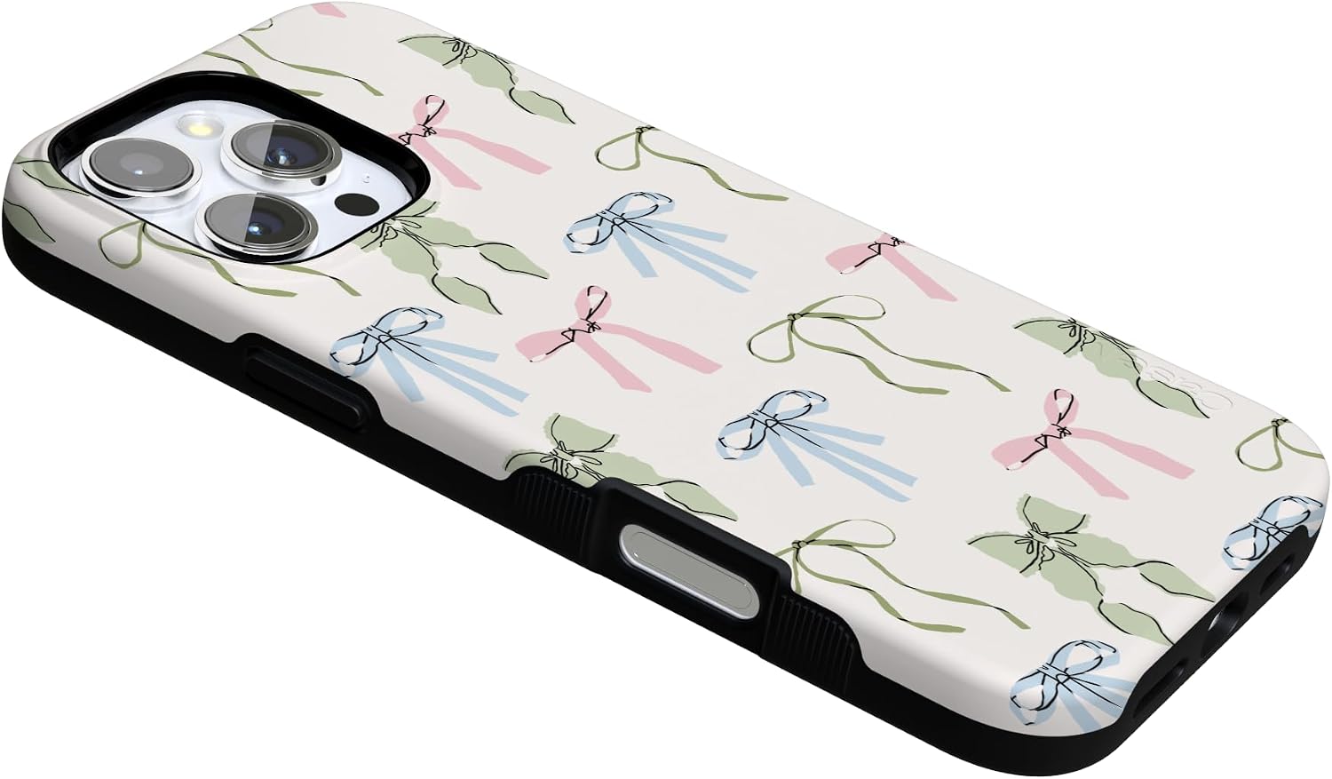 61Ut0GsqchL._AC_SL1500_ Casely iPhone 16 Pro Case | Whimsy Girlie | Pastel Bows | Bold Protective Design | Compatible with MagSafe