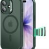 61UzeterODL._AC_SL1500_ ESR for iPhone 17 Case, Camera Control Cover, Compatible with MagSafe, Shockproof Military-Grade Protection, Magnetic Phone Case for iPhone 17, Classic Hybrid Case, Frosted Green