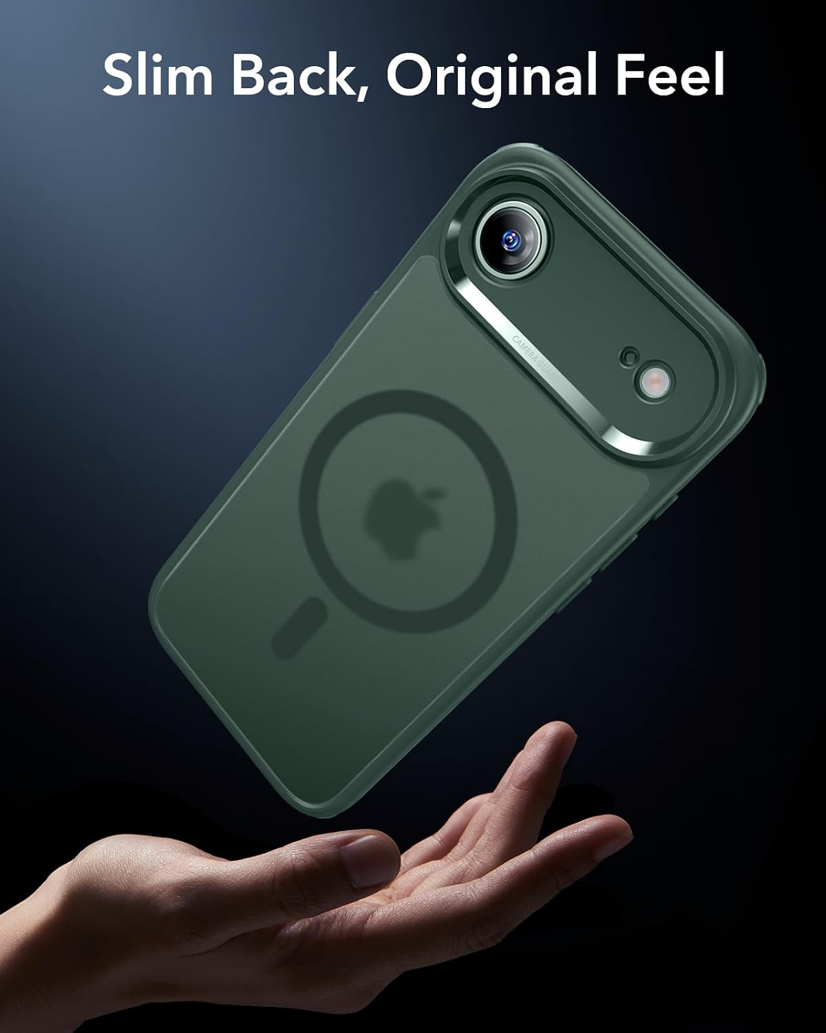 ESR for iPhone Air Case, Camera Control Cover, Compatible with MagSafe, Shockproof Military-Grade Protection, Magnetic Phone Case for iPhone Air, Classic Hybrid Case, Frosted Green