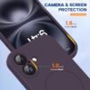 Miracase Compatible with iPhone 16 Case, [Soft Anti-Scratch Microfiber Lining], Compatible with MagSafe, Liquid Silicone Case Shockproof Drop Protection Phone Case for 16,Dark Purple