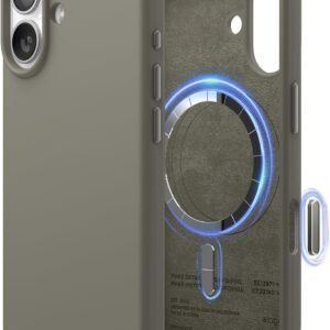 61W-Ws2oqtL._AC_SL1500_ elago for iPhone 17 Case, Premium Magnetic Silicone Case, Compatible with MagSafe, Liquid Silicone Material, Protective Cover, Shockproof, Slim Phone, 6.3 inch (Medium Grey)