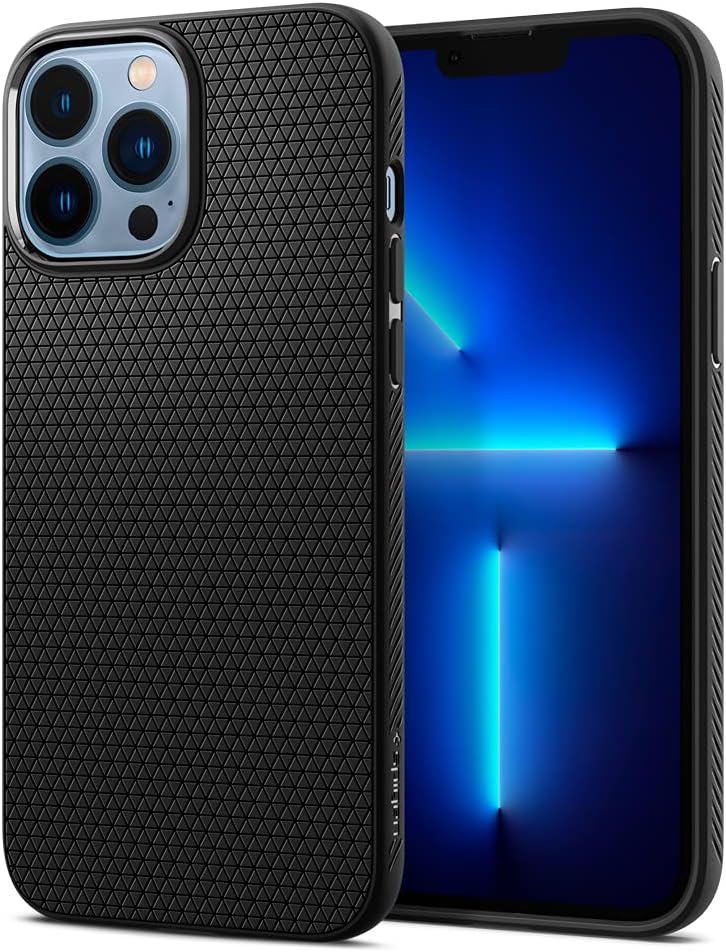 61WDDd6j2GL._AC_SL1000_ Spigen Liquid Air Designed for iPhone 13 Pro Max Case (2021) - Matte Black