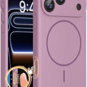 Miracase for iPhone 17 Pro Max Case with 360° Magnetic Ring Stand [Compatible with Magsafe] Full-Body Drop Proof Bumper Phone Case with Built-in 9H Tempered Glass Screen Protector,Black