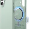 61WzL0kd5qL._AC_SL1500_ elago for iPhone 17 Case, Premium Magnetic Silicone Case, Compatible with MagSafe, Liquid Silicone Material, Protective Cover, Shockproof, Slim Phone, 6.3 inch (Mint)