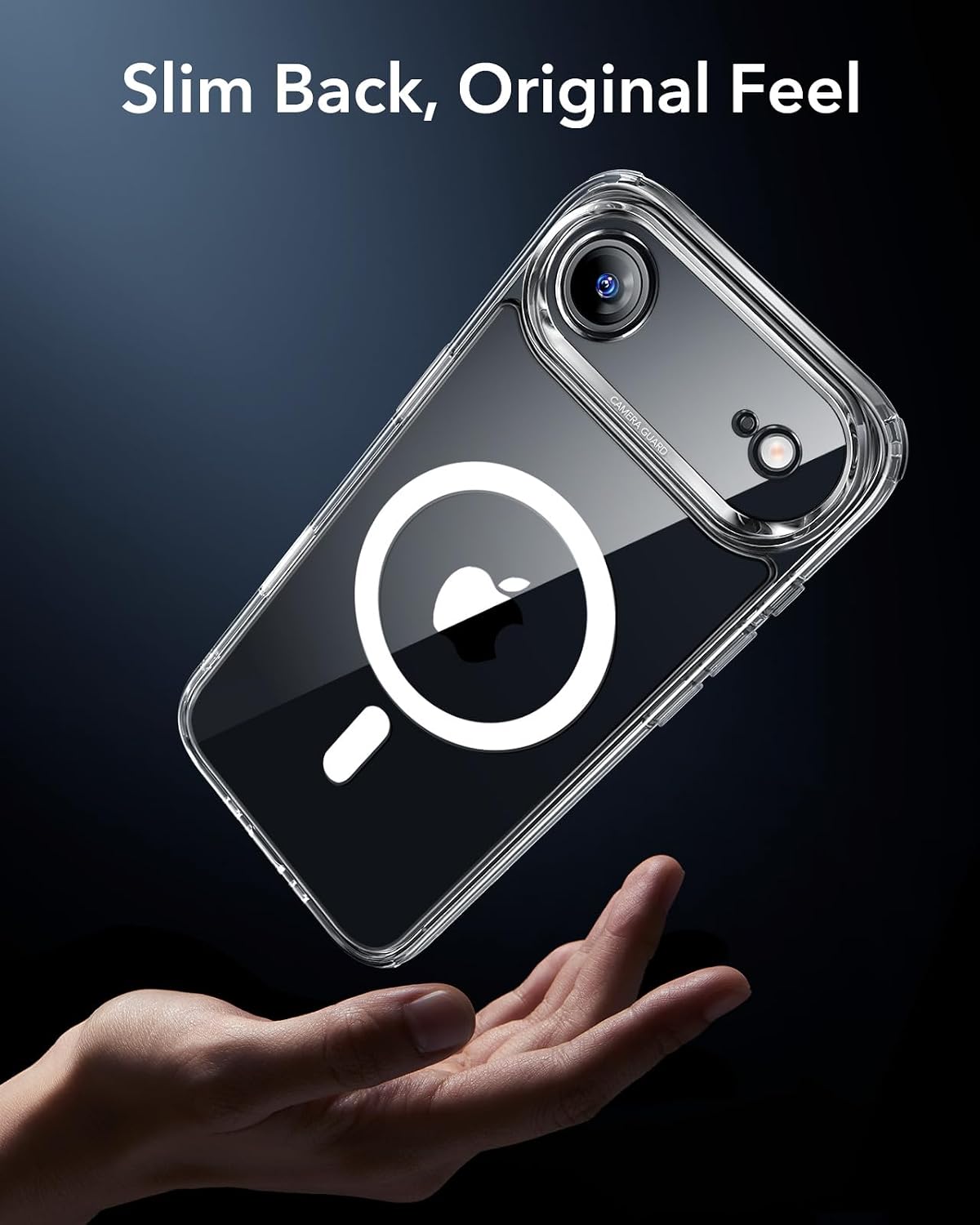 61X-KOQDqcL._AC_SL1500_ ESR for iPhone Air Case, Camera Control Cover, Compatible with MagSafe, Shockproof Military-Grade Protection, Magnetic Phone Case for iPhone Air, Classic Hybrid Case, Clear