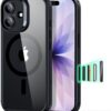 61X0LJw9GEL._AC_SL1500_ ESR for iPhone 17 Case, Camera Control Cover, Compatible with MagSafe, Shockproof Military-Grade Protection, Magnetic Phone Case for iPhone 17, Classic Hybrid Case, Clear Black