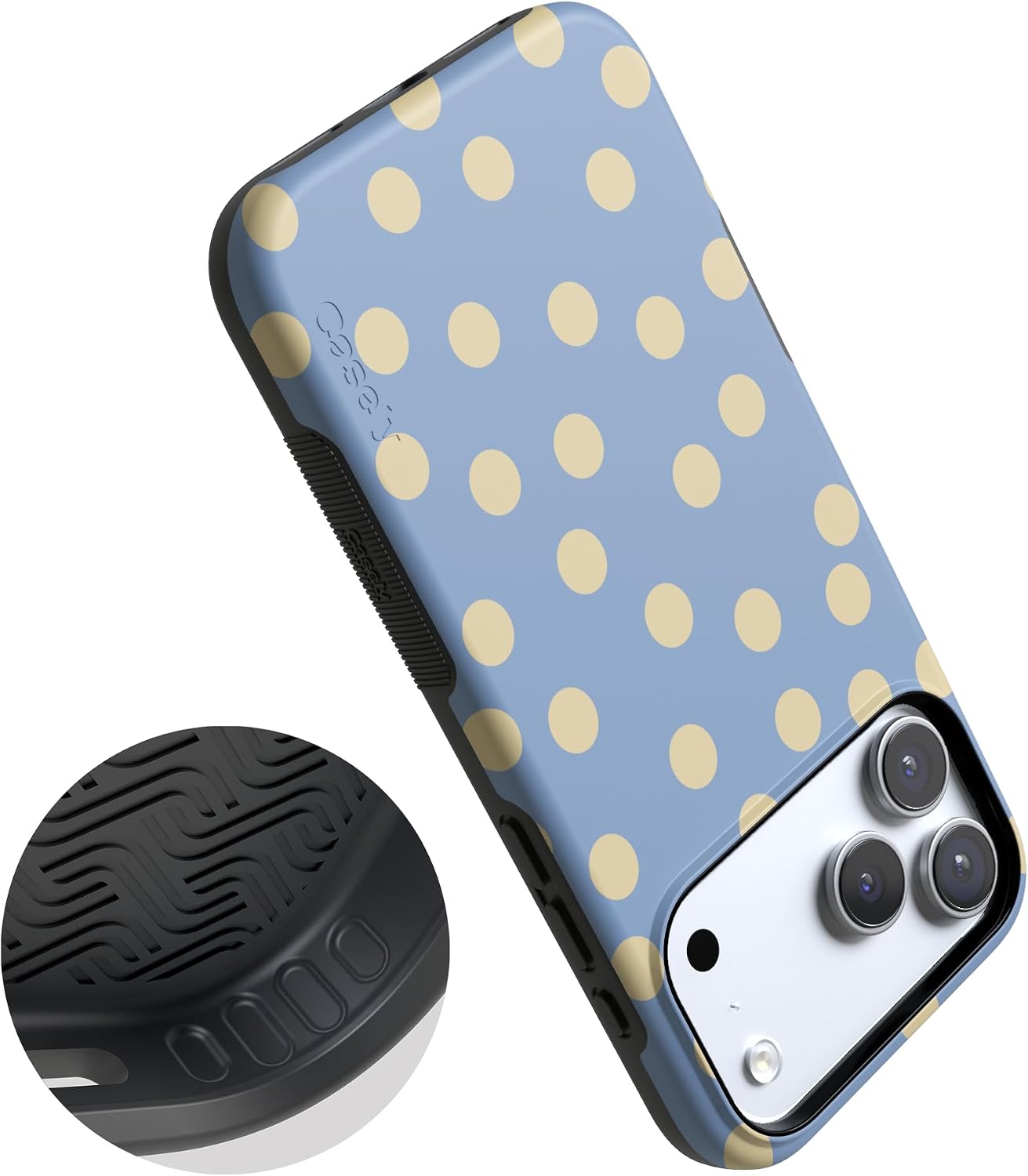 61XUgTVMsNL._AC_SL1500_ Casely iPhone 17 Pro Max Case | in the Spotlight | Pastel Polka Dot | Bold Protective Design | Compatible with MagSafe