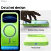 elago for iPhone 17 Pro Max Case, Premium Magnetic Silicone Case, Compatible with MagSafe, Liquid Silicone Material, Protective Cover, Shockproof, Slim Phone, 6.9 inch (Lime Green)