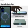 elago for iPhone 17 Case, Premium Magnetic Silicone Case, Compatible with MagSafe, Liquid Silicone Material, Protective Cover, Shockproof, Slim Phone, 6.3 inch (Midnight Green)