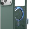elago for iPhone 17 Pro Max Case, Premium Magnetic Silicone Case, Compatible with MagSafe, Liquid Silicone Material, Protective Cover, Shockproof, Slim Phone, 6.9 inch (Midnight Green)