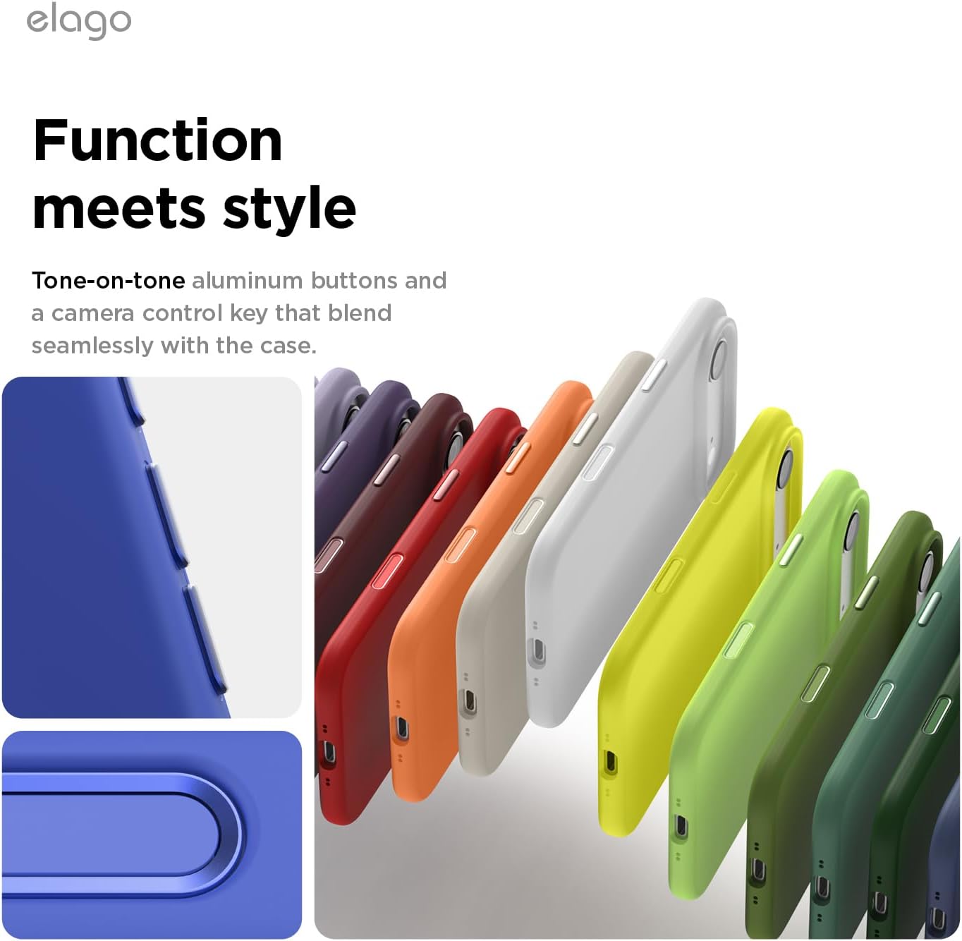 61YF2AEai5L._AC_SL1500_ elago for iPhone Air Case, Premium Magnetic Silicone Case, Compatible with MagSafe, Liquid Silicone Material, Protective Cover, Shockproof, Slim Phone, 6.5 inch (Cobalt Blue)