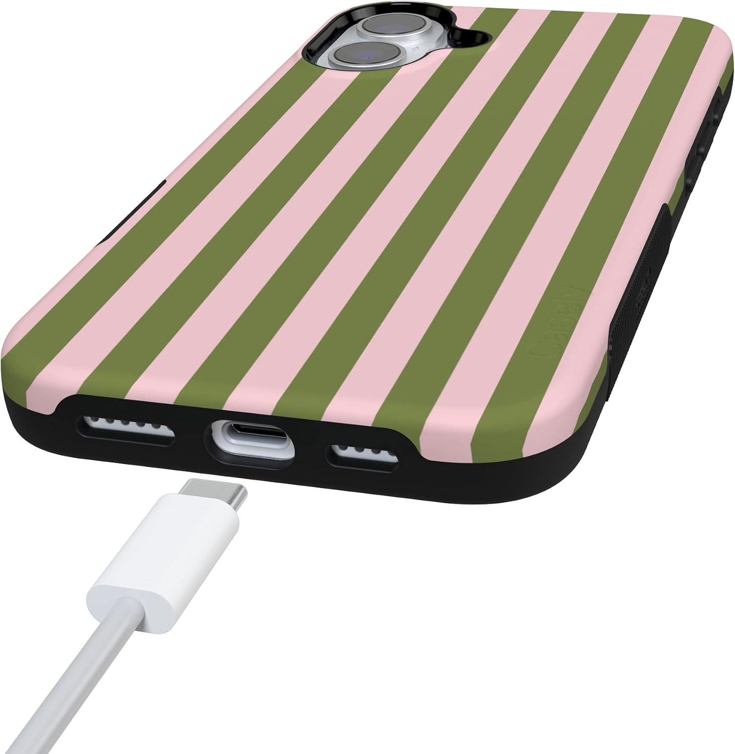 61YrePCADoL._AC_SL1500_ Casely iPhone 16 Case | Summer Stripes | Sunday Best | Bold Protective Design | Compatible with MagSafe