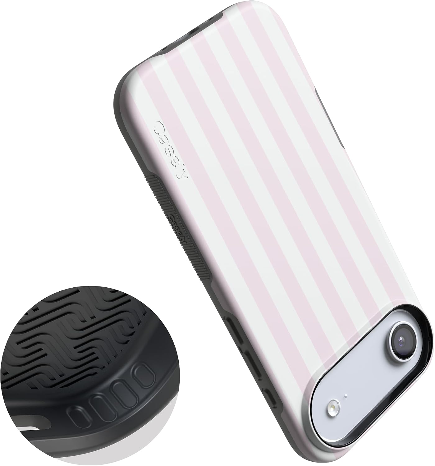 61ZHi3QD2xL._AC_SL1500_ Casely iPhone 17 Air Case | Pink Stripes | Sunday Best | Bold Protective Design | Compatible with MagSafe