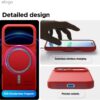 elago for iPhone 17 Pro Case, Premium Magnetic Silicone Case, Compatible with MagSafe, Liquid Silicone Material, Protective Cover, Shockproof, Slim Phone, 6.3 inch (Red)