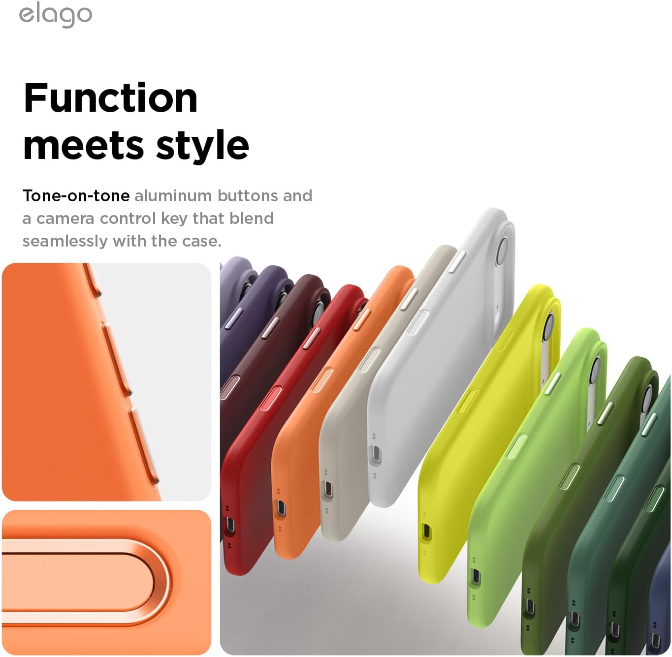 61aKgBJbISL._AC_SL1500_ elago for iPhone Air Case, Premium Magnetic Silicone Case, Compatible with MagSafe, Liquid Silicone Material, Protective Cover, Shockproof, Slim Phone, 6.5 inch (Orange)