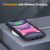 61aM5Ob6azL._AC_SL1200_ Miracase Glass Series for iPhone 11 Case 6.1 inch, Upgraded Full-Body Rugged Phone Bumper Case Cover with Built-in 9H Tempered Glass Screen Protector and Camera Protector, Black