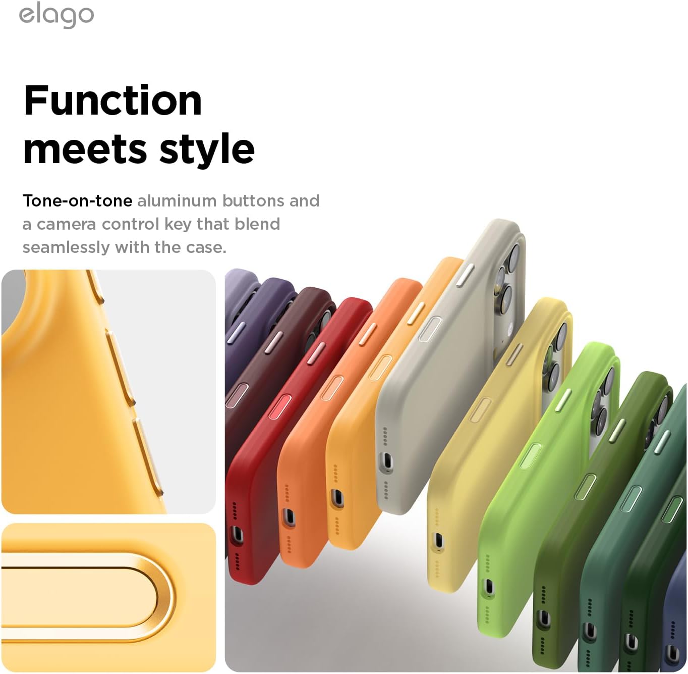 elago for iPhone 17 Pro Case, Premium Magnetic Silicone Case, Compatible with MagSafe, Liquid Silicone Material, Protective Cover, Shockproof, Slim Phone, 6.3 inch (Sunshine)