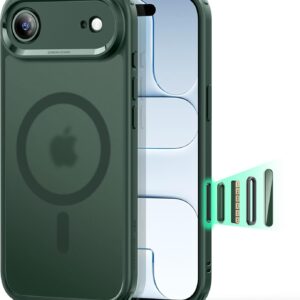 ESR for iPhone Air Case, Camera Control Cover, Compatible with MagSafe, Shockproof Military-Grade Protection, Magnetic Phone Case for iPhone Air, Classic Hybrid Case, Frosted Green