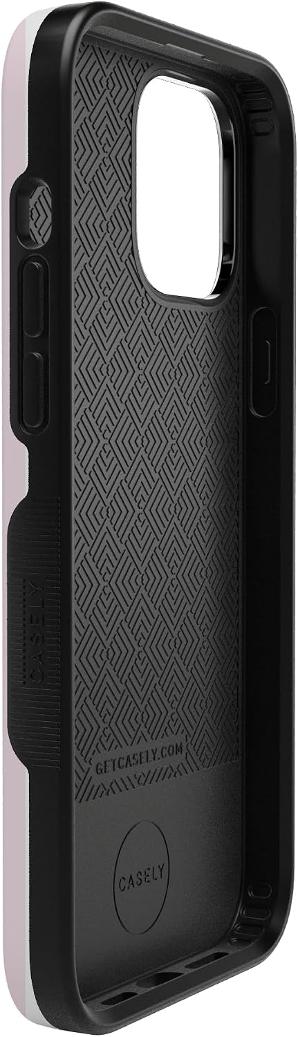 61cA732WI8L._AC_SL1500_ Casely iPhone 13 Pro Case | Sunday Best | Pink Stripes | Bold Protective Design | Compatible with MagSafe