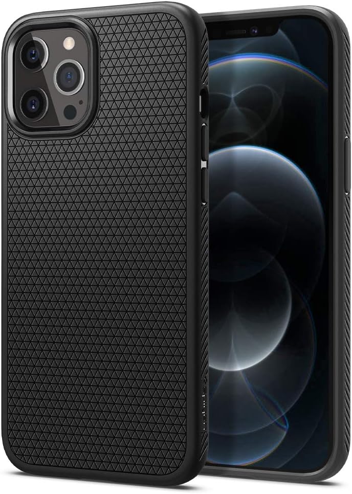 61cBafX7f2L._AC_SL1000_ Spigen Liquid Air Designed for iPhone 12 Pro Max Case (2020) - Matte Black