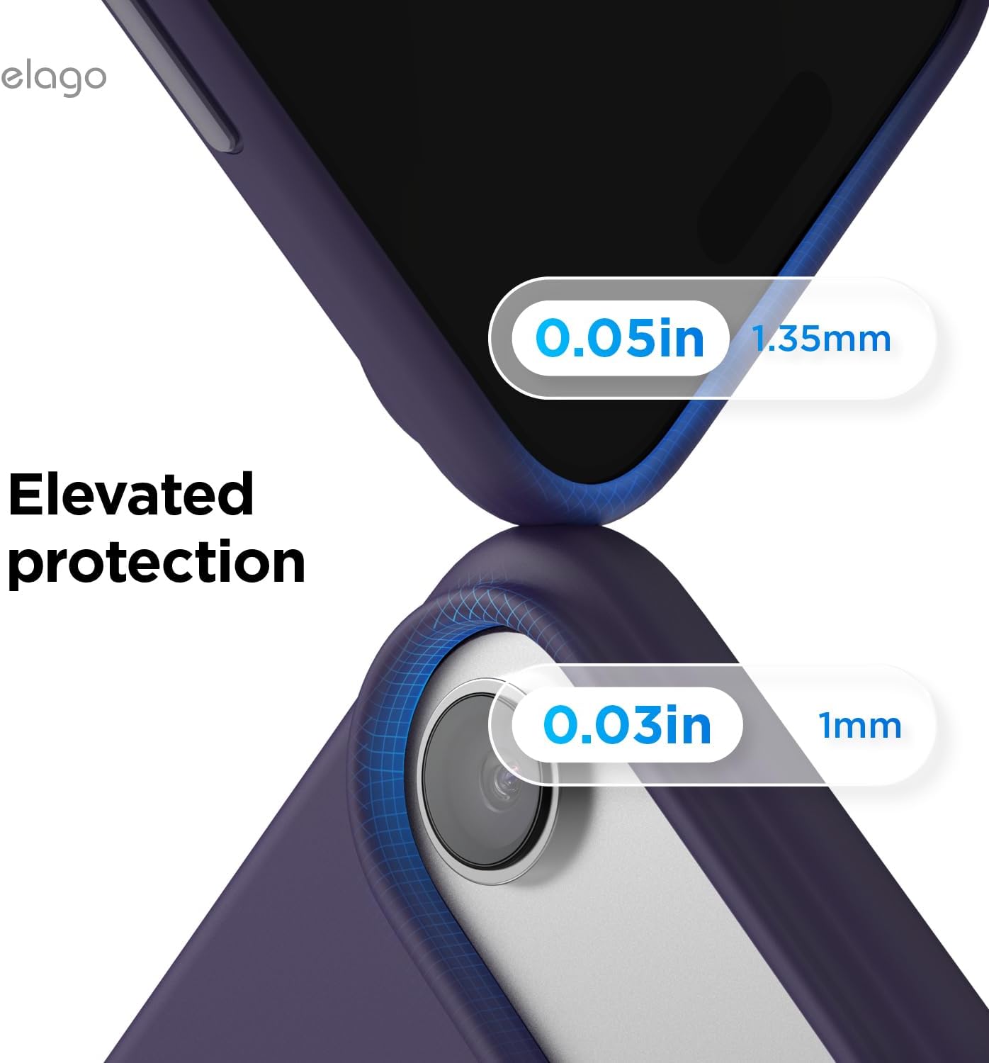 61cWv2pdvJL._AC_SL1500_ elago for iPhone Air Case, Premium Magnetic Silicone Case, Compatible with MagSafe, Liquid Silicone Material, Protective Cover, Shockproof, Slim Phone, 6.5 inch (Deep Purple)