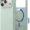 61cgR98N4bL._AC_SL1500_ elago for iPhone 17 Pro Case, Premium Magnetic Silicone Case, Compatible with MagSafe, Liquid Silicone Material, Protective Cover, Shockproof, Slim Phone, 6.3 inch (Mint)