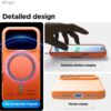 elago for iPhone 17 Pro Max Case, Premium Magnetic Silicone Case, Compatible with MagSafe, Liquid Silicone Material, Protective Cover, Shockproof, Slim Phone, 6.9 inch (Orange)