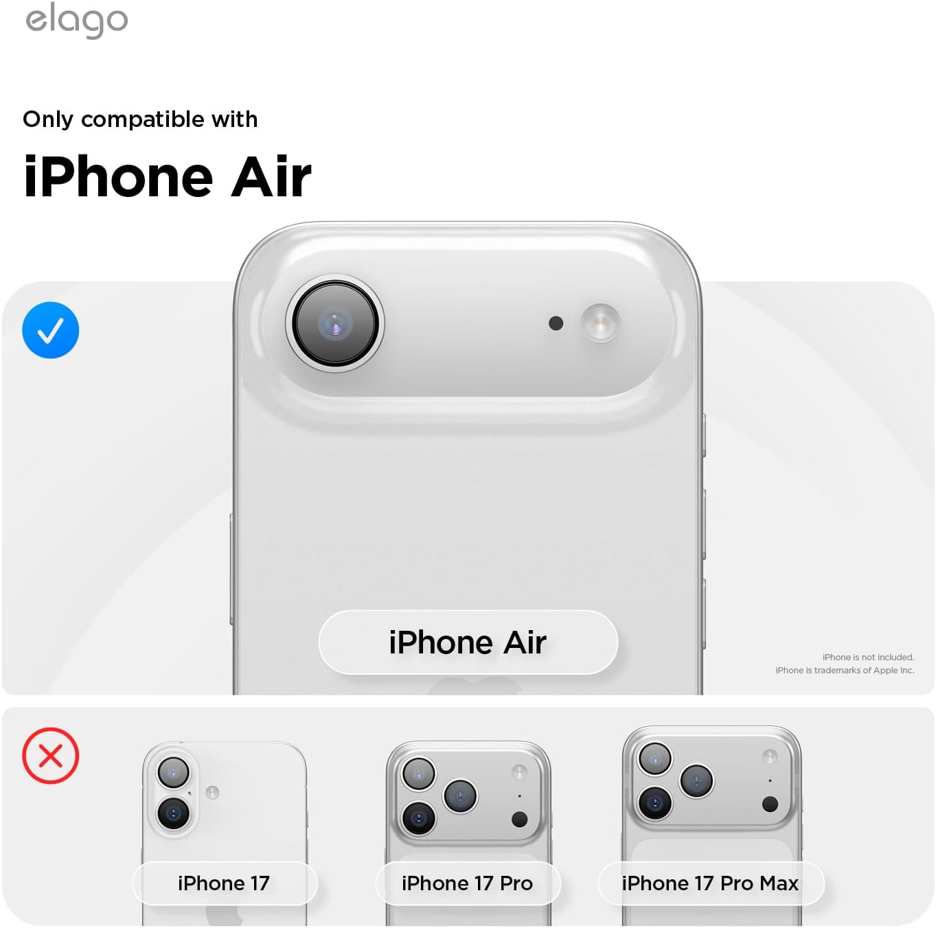 61cmmS4FXvL._AC_SL1500_ elago for iPhone Air Case, Premium Magnetic Silicone Case, Compatible with MagSafe, Liquid Silicone Material, Protective Cover, Shockproof, Slim Phone, 6.5 inch (Medium Grey)