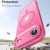 ESR for iPhone Air Case, Camera Control Cover, Compatible with MagSafe, Shockproof Military-Grade Protection, Magnetic Phone Case for iPhone Air, Classic Hybrid Case, Frosted Pink