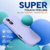 Miracase Magnetic for iPhone 16 Plus Case, [Soft Anti-Scratch Microfiber Lining], Compatible with MagSafe, Liquid Silicone Shockproof Drop Protection Phone Case for 16 Plus,Light Purple