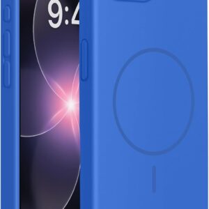 Miracase Magnetic for iPhone 17e Case & iPhone 16e Case, [Soft Anti-Scratch Microfiber Lining], Compatible with MagSafe, Silicone Shockproof Protection Phone Case for iPhone 17e/16e, Blue