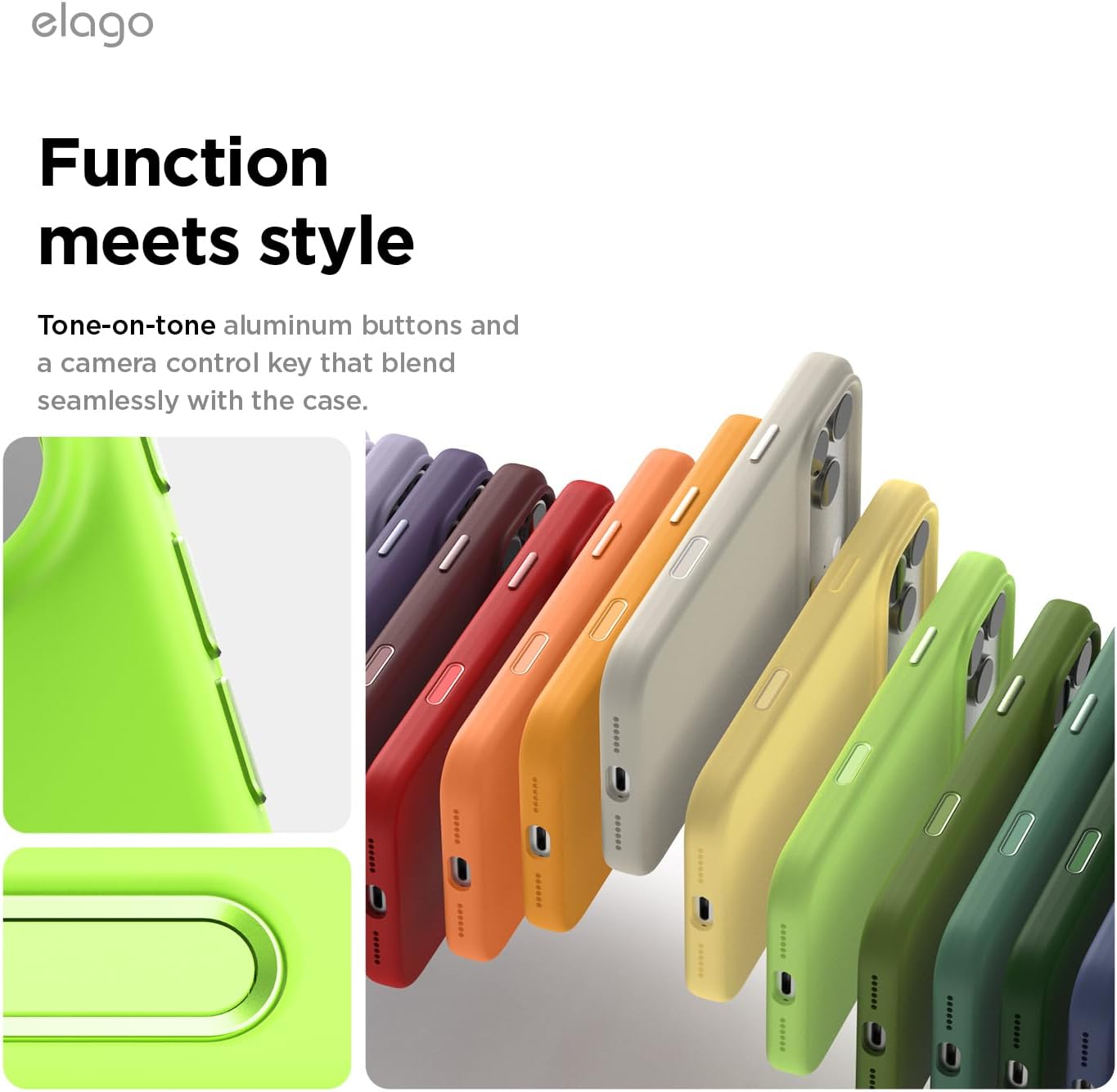 elago for iPhone 17 Pro Max Case, Premium Magnetic Silicone Case, Compatible with MagSafe, Liquid Silicone Material, Protective Cover, Shockproof, Slim Phone, 6.9 inch (Lime Green)